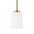 Capital Lighting Lawson 5" Wide Mini Pendant Aged Brass
