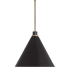 Capital Lighting Bradley 15" Wide Pendant Aged Brass / Black