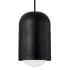 Capital Lighting Dolby 10" Wide Pendant with Metal and Frosted Glass Shade Black Iron