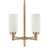 Capital Lighting Alyssa 4 Light 16" Wide Pendant with Faux Alabaster Glass Shades Aged Brass