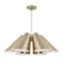 Capital Lighting Leo 6 Light 25" Wide Chandelier Matte Brass