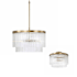 Capital Lighting Vaughn 3 Light 16" Wide Pendant / Converts to Semi-Flush Aged Brass