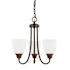 Capital Lighting Trenton 3 Light 15" Wide Chandelier Bronze