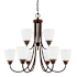 Capital Lighting Trenton 9 Light 28" Wide Chandelier Bronze