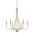 Capital Lighting Dawson 6 Light 25" Wide Chandelier Aged Brass