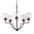 Capital Lighting Carter 5 Light 26" Wide Chandelier Bronze