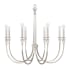 Capital Lighting Laurent 8 Light 36" Wide Crystal Chandelier Polished Nickel