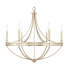 Capital Lighting Isabella 6 Light 30" Wide Chandelier Winter Gold