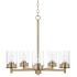 Capital Lighting Mason 5 Light 26" Wide Chandelier Aged Brass