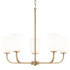 Capital Lighting Lawson 5 Light 26" Wide Chandelier Aged Brass