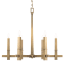 Capital Lighting Blake 6 Light 32" Wide Candle Style Chandelier Aged Brass