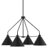 Capital Lighting Alden 4 Light 33" Wide Chandelier Matte Black