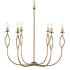 Capital Lighting Cohen 6 Light 31" Wide Taper Candle Style Chandelier Mystic Luster