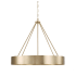 Capital Lighting Weller 4 Light 28" Wide Ring Chandelier Matte Brass