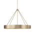 Capital Lighting Weller 6 Light 36" Wide Ring Chandelier Matte Brass
