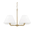 Capital Lighting Parson 4 Light 27" Wide Chandelier Matte Brass