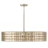 Capital Lighting Eliana 4 Light 31" Wide Drum Chandelier Champagne Brass