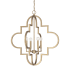 Capital Lighting Ellis 4 Light 26" Wide Chandelier Brushed Gold