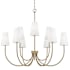 Capital Lighting Averitt 9 Light 46" Wide Chandelier Aged Brass