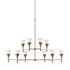 Capital Lighting Nola 10 Light 48" Wide Candle Style Chandelier Mystic Luster
