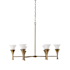 Capital Lighting Nola 6 Light 34" Wide Candle Style Chandelier Mystic Luster