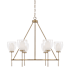 Capital Lighting Joss 6 Light 35" Wide Chandelier Aged Brass