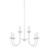 Capital Lighting Mallory 8 Light 33" Wide Candle Style Chandelier Ceramic White