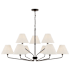 Capital Lighting Chadwick 9 Light 45" Wide Chandelier Espresso