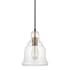 Capital Lighting 10-3/4" Tall Mini Pendant Aged Brass