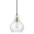 Capital Lighting 11-1/4" Tall Mini Pendant Aged Brass