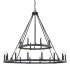 Capital Lighting Pearson 24 Light 48" Wide Taper Candle Style Chandelier Black Iron