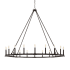 Capital Lighting Pearson 20 Light 60" Wide Taper Candle Style Chandelier Black Iron