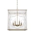 Capital Lighting 8 Light 18" Wide Taper Candle Chandelier Aged Brass
