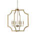 Capital Lighting 6 Light 28" Wide Chandelier Aged Brass