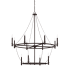 Capital Lighting Lancaster 12 Light 41" Wide Chandelier Black Iron