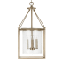 Capital Lighting 4 Light 11-3/4" Wide Taper Candle Pendant Aged Brass