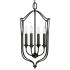 Capital Lighting Bentley 4 Light 15" Wide Taper Candle Pendant Black Iron