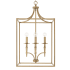 Capital Lighting Abbie 4 Light 18" Wide Pendant Aged Brass