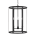 Capital Lighting Brennen 4 Light 19" Wide Taper Candle Pendant Black Iron