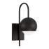Capital Lighting Dolby 16" Tall Wall Sconce with Metal and Frosted Glass Shade Black Iron