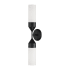 Capital Lighting Devon 2 Light 5" Wide Bath Bar with Soft White Glass Shades Matte Black