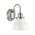 Capital Lighting Baxter 10" Tall Bathroom Sconce with Frosted Glass Shade Brushed Nickel