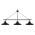 Capital Lighting Jones 3 Light 48" Wide Linear Chandelier Matte Black
