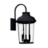 Capital Lighting Dunbar 3 Light 23" Tall Outdoor Wall Sconce Black