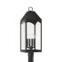 Capital Lighting Burton 4 Light 29" Tall Outdoor Single Head Post Light Black