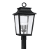 Capital Lighting Chandler 4 Light 24" Tall Post Light Black