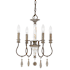 Capital Lighting Zoe 4 Light 14" Wide Taper Candle Chandelier French Antique