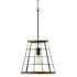 Capital Lighting Bracken 14" Wide Pendant Zinc / Wood