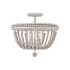 Capital Lighting Handley 3 Light 16" Wide Semi-Flush Bowl Ceiling Fixture Sand Dollar