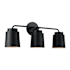 Capital Lighting Pratt 3 Light 25" Wide Vanity Light Matte Black